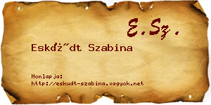 Esküdt Szabina névjegykártya